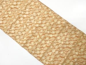 アンティーク　よろけ斜め縞に抽象模様織り出し全通袋帯（材料）